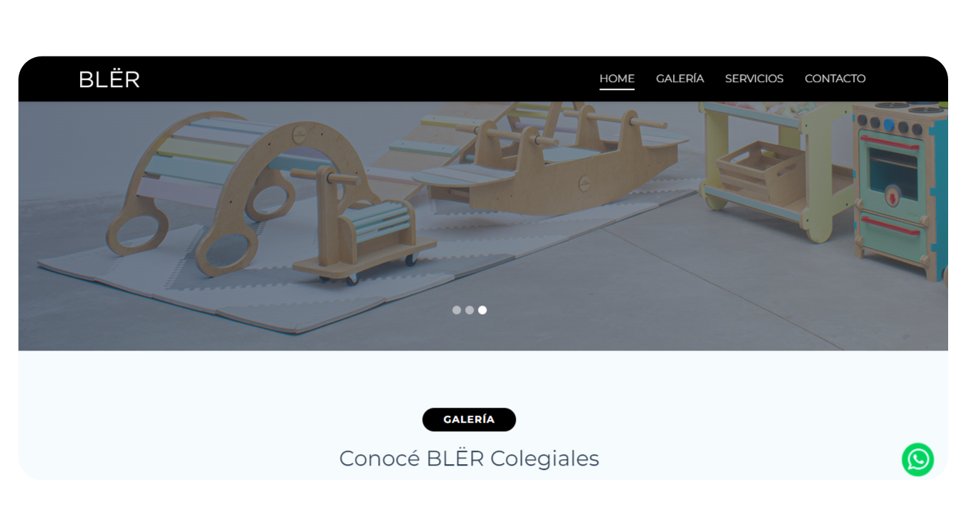 Diseño web y redes sociales: web de Blër