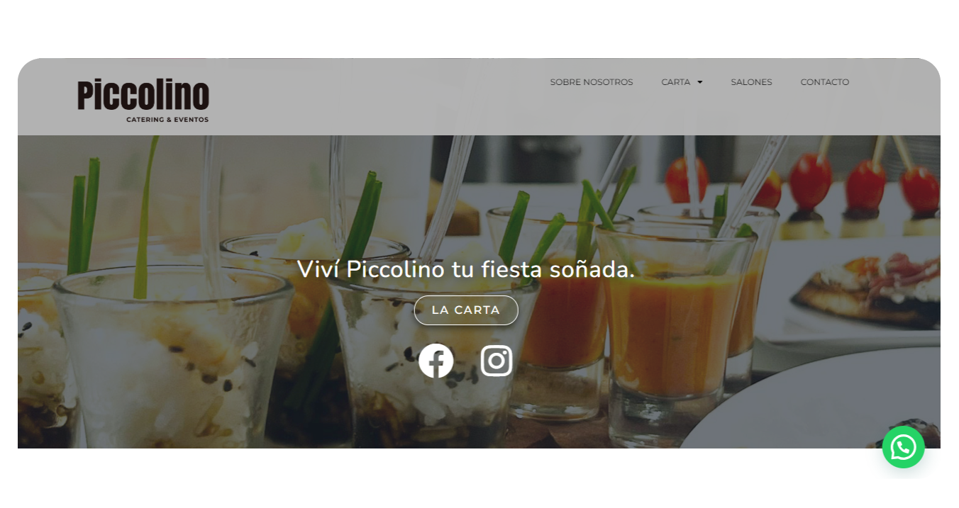Diseño web y redes sociales: web de Piccolino